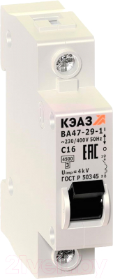 Выключатель автоматический КЭАЗ ВА 47-29-1С16-УХЛ3 / 141493 - фото