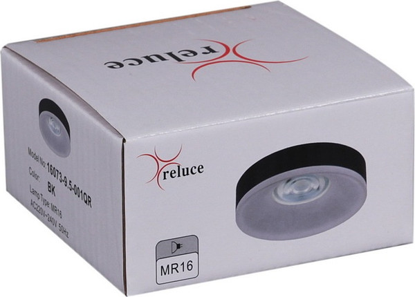 Точечный светильник Reluce 16073-9.5-001QR MR16 BK