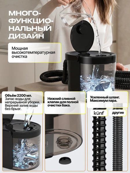 Пароочиститель Kunf TC-SC-003 B New / 439124