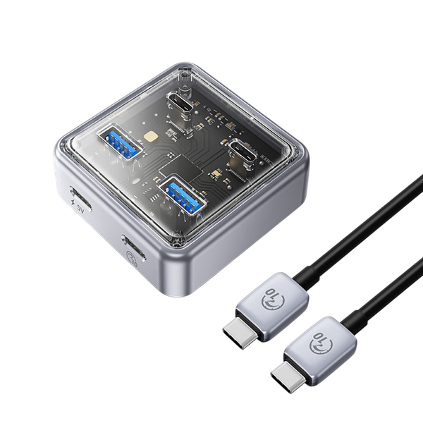 USB-хаб Orico XHJ2U2C-G2-10-GY-BP - фото