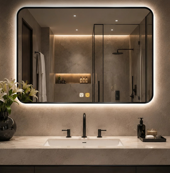 Зеркало Emze 60x80 / LED.UV.SMART.60.80.CHE.HZ.AF.4K - фото