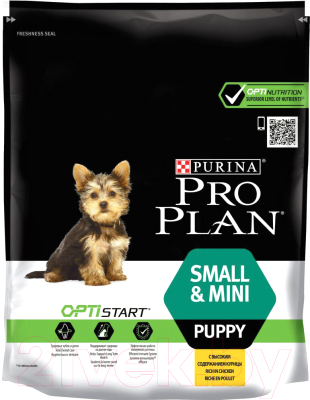 Сухой корм для собак Pro Plan Puppy Small & Mini с курицей и рисом - фото