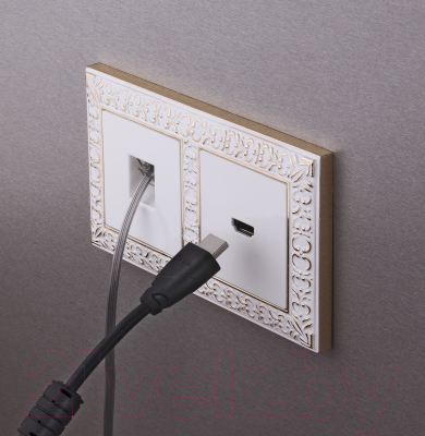 Рамка для выключателей и розеток Werkel Antik WL07-Frame-02 / A036749