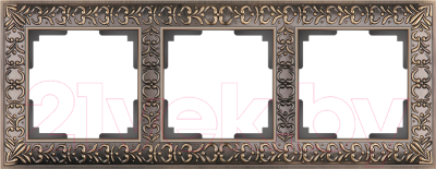 Рамка для выключателей и розеток Werkel Antik WL07-Frame-03 / A029840 - фото