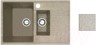 Мойка кухонная БелЭворс Forma L (темно-бежевый) - фото