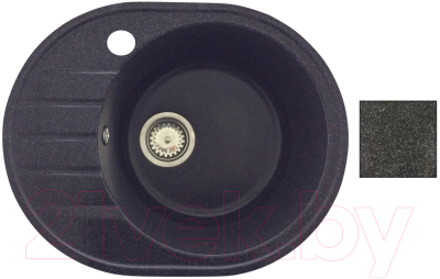 Мойка кухонная БелЭворс New Lux R (черный) - фото