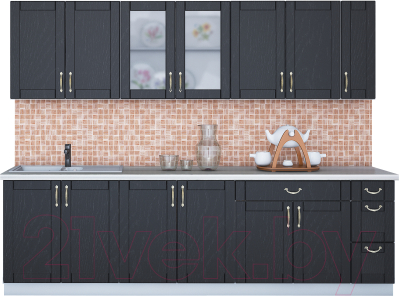 Готовая кухня Интерлиния Мила Крафт 2.7 - фото