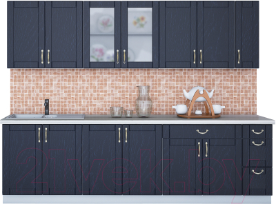 Готовая кухня Интерлиния Мила Крафт 2.7 - фото