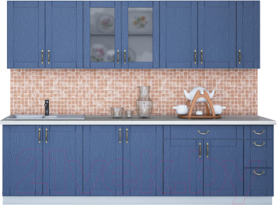 Готовая кухня Интерлиния Мила Крафт 2.7 - фото