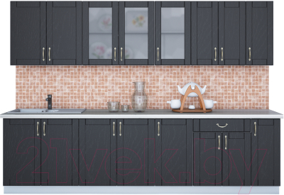 Готовая кухня Интерлиния Мила Крафт 2.9 - фото