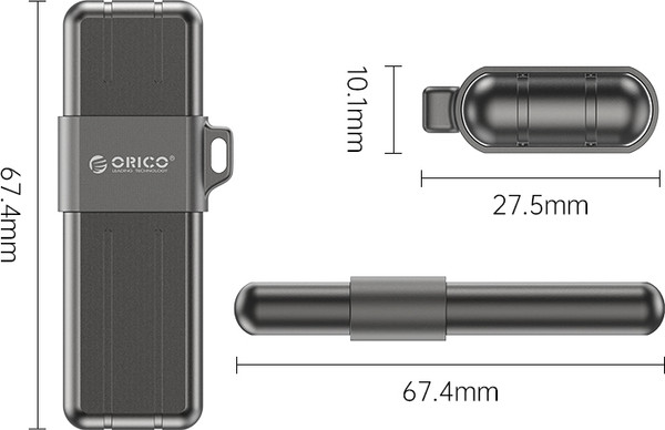 USB flash накопитель Orico USSD-X-C256G-GY-BP