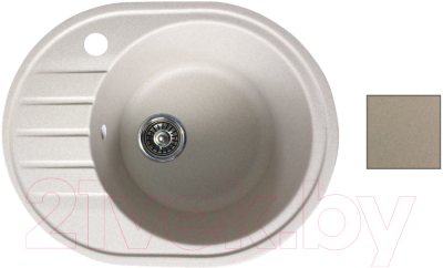 Мойка кухонная БелЭворс New Lux R (бежевый) - фото