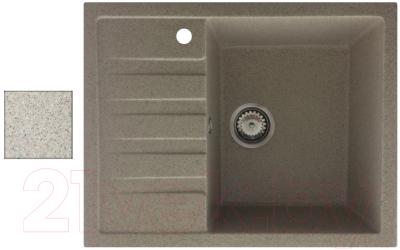 Мойка кухонная БелЭворс Vega R (темно-бежевый) - фото