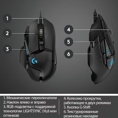 Мышь Logitech G502 / 910-005470