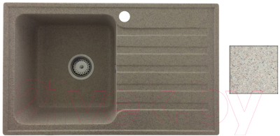 Мойка кухонная БелЭворс Styl L (темно-бежевый) - фото