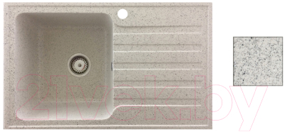 Мойка кухонная БелЭворс Styl L (олово) - фото