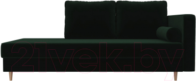 Тахта Лига Диванов Прайм правый / 100875 (велюр зеленый)