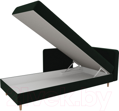 Тахта Лига Диванов Прайм правый / 100875 (велюр зеленый)