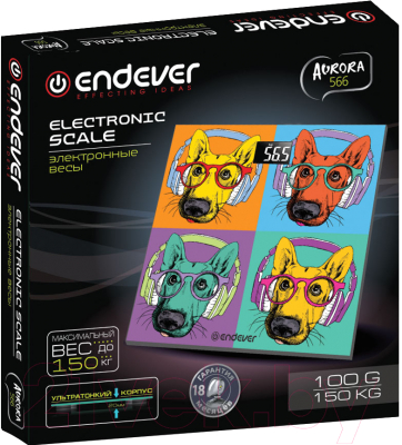 Напольные весы электронные Endever Aurora 566