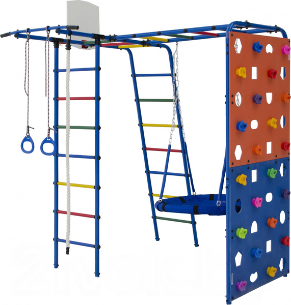 Игровой комплекс Формула здоровья Street 2 (синий/радуга) - фото