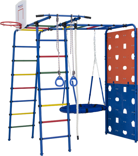 Игровой комплекс Формула здоровья Street 2 (синий/радуга)