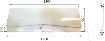 Экран для ванны Alba Spa 160