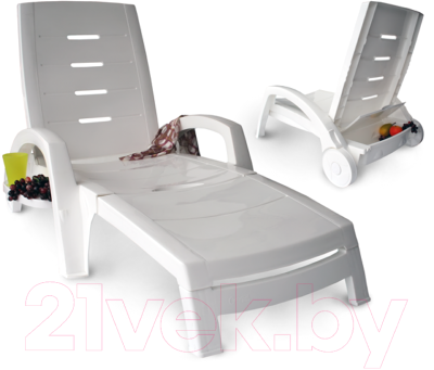 Шезлонг Стандарт Пластик Групп С колесами