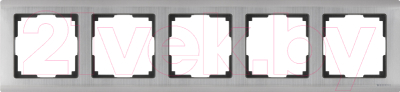 Рамка для выключателей и розеток Werkel Metallic WL02-Frame-05 / a030790 - фото