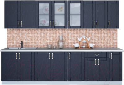 Готовая кухня Интерлиния Мила Крафт 2.9 - фото