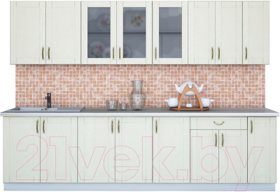 Готовая кухня Интерлиния Мила Крафт 2.9 - фото