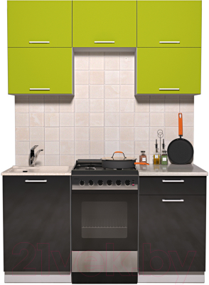 Готовая кухня Интерлиния Мила Gloss 50-15 - фото