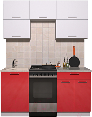 Готовая кухня Интерлиния Мила Gloss 50-17 - фото