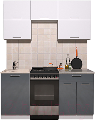 Готовая кухня Интерлиния Мила Gloss 50-17 - фото