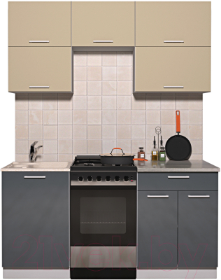 Готовая кухня Интерлиния Мила Gloss 50-17 - фото