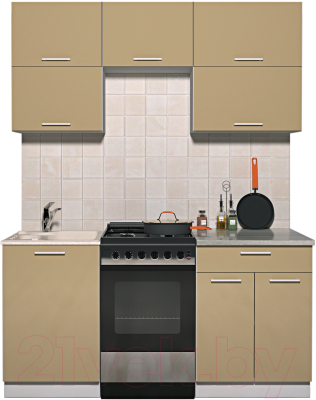 Готовая кухня Интерлиния Мила Gloss 50-17 - фото