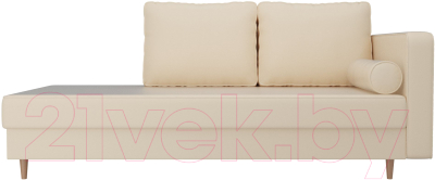 Тахта Лига Диванов Прайм правый / 100891 (экокожа бежевый)