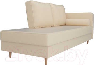Тахта Лига Диванов Прайм правый / 100891 (экокожа бежевый)