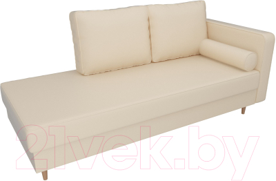 Тахта Лига Диванов Прайм правый / 100891 (экокожа бежевый)