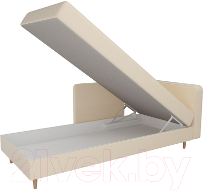 Тахта Лига Диванов Прайм правый / 100891 (экокожа бежевый)