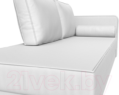 Тахта Лига Диванов Прайм правый / 100892 (экокожа белый)