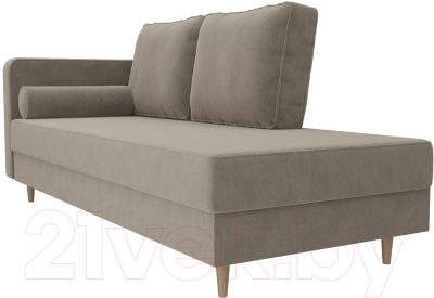 Тахта Лига Диванов Прайм левый / 100873 (велюр бежевый)