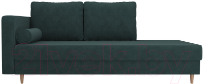 Тахта Лига Диванов Прайм левый / 100874 (велюр бирюзовый)