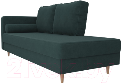 Тахта Лига Диванов Прайм левый / 100874 (велюр бирюзовый)