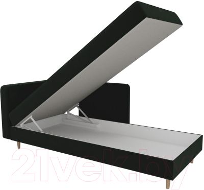 Тахта Лига Диванов Прайм левый / 100875 (велюр зеленый)