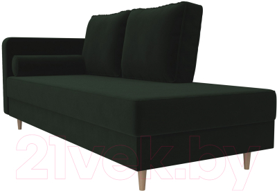 Тахта Лига Диванов Прайм левый / 100875 (велюр зеленый)
