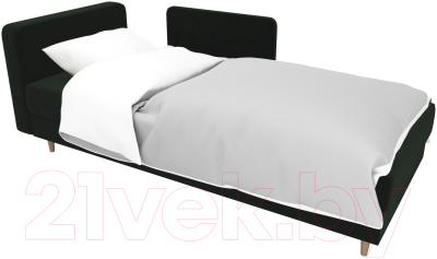 Тахта Лига Диванов Прайм левый / 100875 (велюр зеленый)