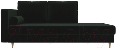 Тахта Лига Диванов Прайм левый / 100875 (велюр зеленый)