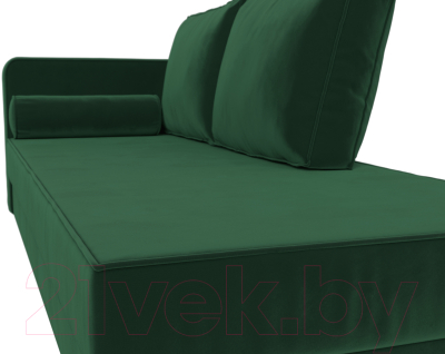 Тахта Лига Диванов Прайм левый / 100875 (велюр зеленый)