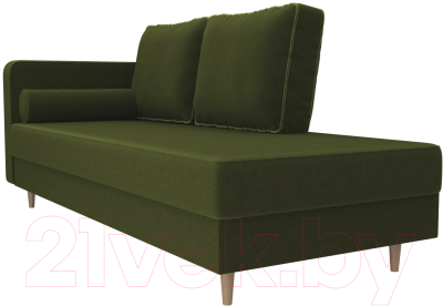 Тахта Лига Диванов Прайм левый / 100881 (микровельвет зеленый)