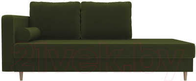 Тахта Лига Диванов Прайм левый / 100881 (микровельвет зеленый)